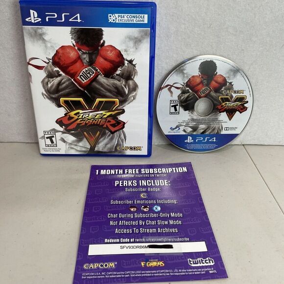 Capcom Street Fighter V Video Game Sony PlayStation 4 PS4 Console Exclusive 2016 - Picture 1 of 5